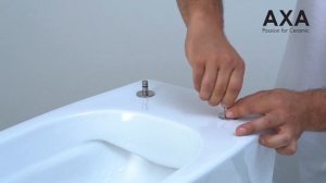 Монтаж крышки сиденья унитазов AXA