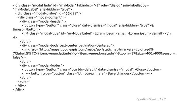 HTML : Dynamic bootstrap modal within a loop смотреть онлайн