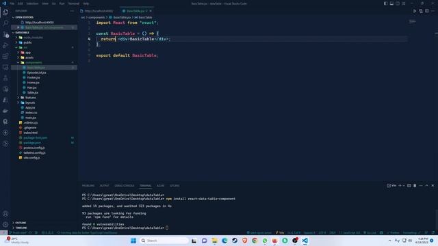 React DataTable Component Tutorial Part - 2 : Installation and Basic Table | React | DataTable смотреть онлайн