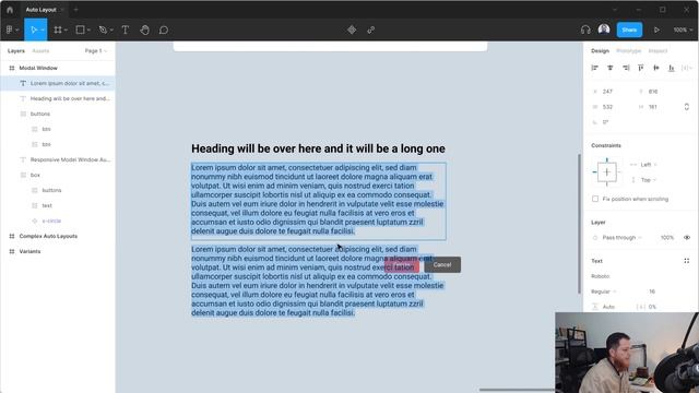Responsive Modal Window in Figma - Design with Auto Layout смотреть онлайн