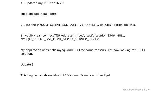 MySQL : PHP MySQL over SSL. Peer certificate did not match смотреть онлайн