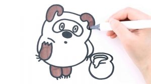 Как нарисовать ВИННИ-ПУХА / Мультик раскраска для детей / Раскрась Ка