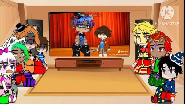 Fnaf security breach react to Glammike