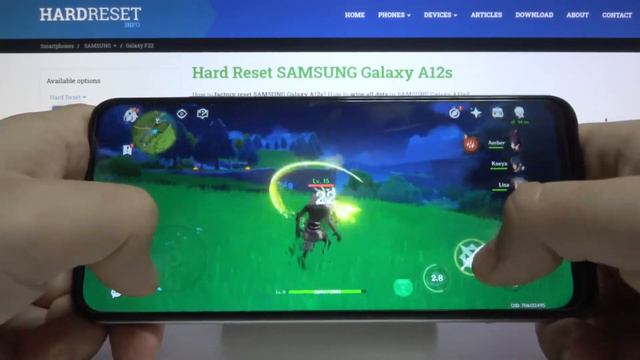 Genshin Impact on SAMSUNG Galaxy A12S – Gameplay смотреть онлайн