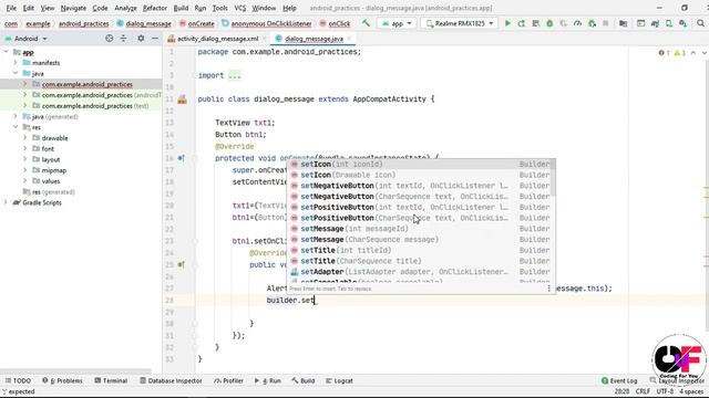 AlertDialog in Android | Create Custom Dialog in Android | How to Create AlertDialog Android (#10) смотреть онлайн