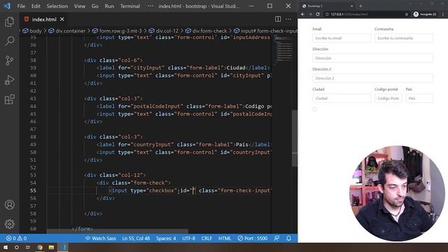 ? Cómo hacer un FORMULARIO en Bootstrap 5 paso a paso смотреть онлайн