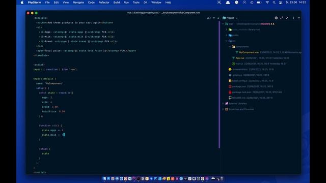 Kurs Vue 3 - #3 Reactive, toRefs смотреть онлайн