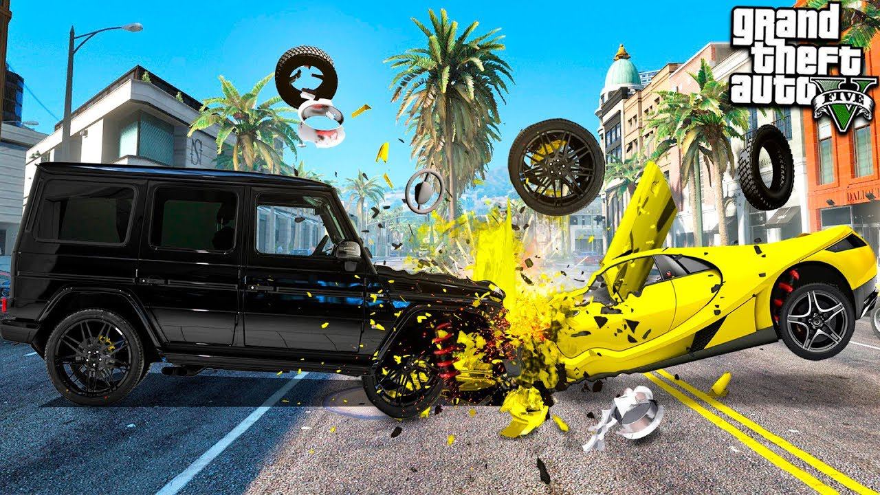 РЕАЛИСТИЧНЫЕ ПОВРЕЖДЕНИЯ МАШИН ЭКСПЕРИМЕНТ В ГТА 5 МОДЫ! ОБЗОР МОДА В GTA 5! ИГРЫ ГТА ВИДЕО MODS смотреть онлайн