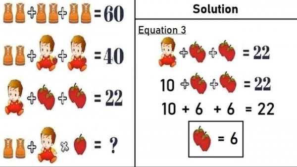 Math Picture Puzzles with Answers - Only for Genius