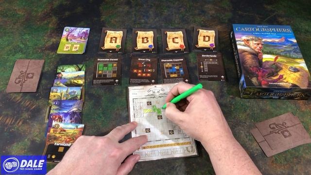 CARTOGRAPHERS Board Game Unboxing, Set-Up Explanation and a Solo Playthrough смотреть онлайн