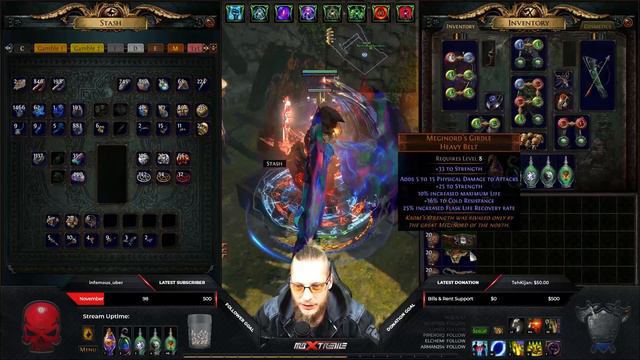[PATH OF EXILE] – 111 ANCIENT ORBS VS UNIQUE BELTS – HEADHUNTER GAMBLE смотреть онлайн