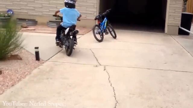 Super Talented Little Kids on Motorcycle 2017