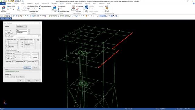 Modeling Loads using Load Feature in SACS CE смотреть онлайн