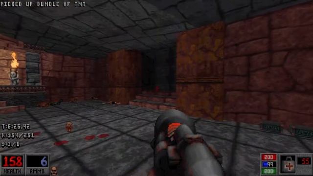 Blood - E1M6 The Great Temple - All Secrets - Well done смотреть онлайн