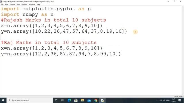 82. How do you make a scatter plot compare two sets of data in Python? смотреть онлайн