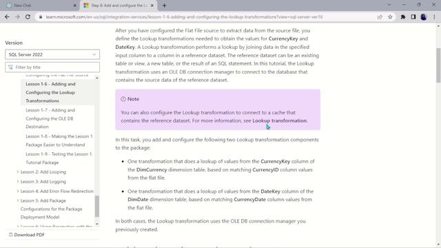 SSIS Lookup transformations смотреть онлайн