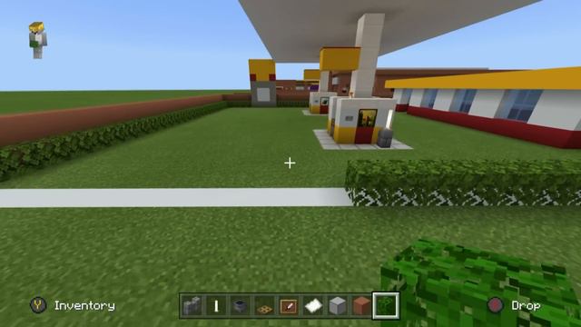 Minecraft Tutorial: How To Make A Shell Gas Station "Petrol Station Tutorial" 2020 City Build смотреть онлайн