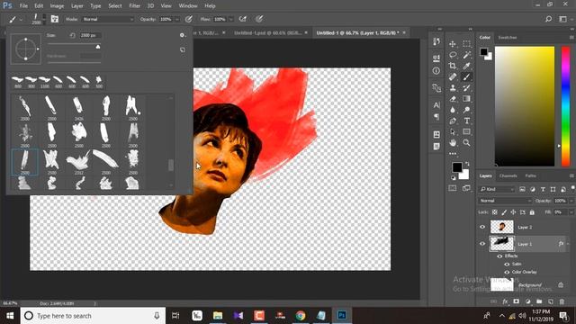 watercolor in photoshop tutorial - easy to change watercolor painting effect - photoshop tutorial смотреть онлайн