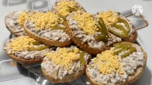 Оригинальные бутерброды с рыбой на праздничный стол. Намазка на бутерброды за пару минут