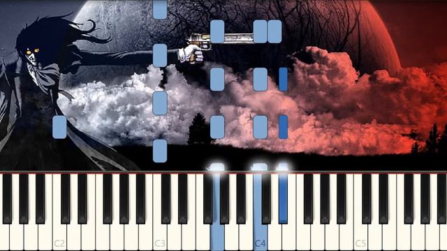 [Piano Tutorial | Synthesia] Hellsing Netsu Tsukusareta Background смотреть онлайн