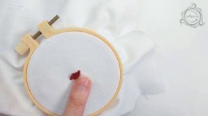 Шов рококо. Объемный элемент в вышивке гладью.