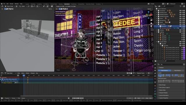 Free Scenes With 3D illustrations in Blender смотреть онлайн