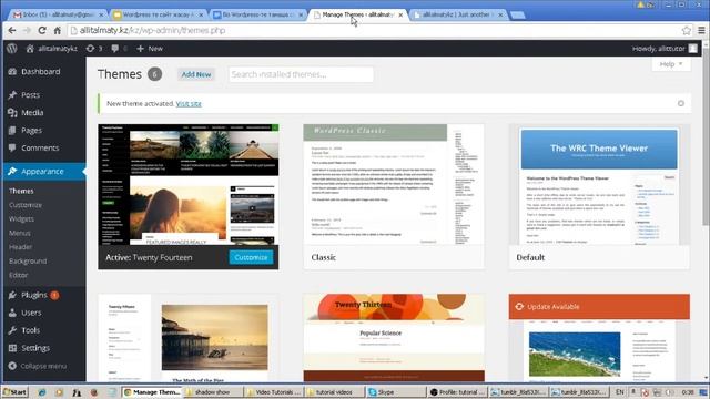 Ашық сабақ: 9. Wordpress шаблондары (theme; тақырып). смотреть онлайн