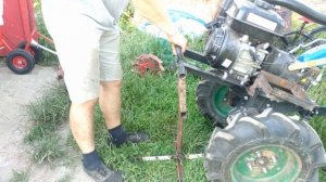 Моя простая стойка для замены колес мотоблока