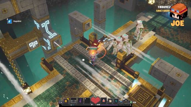 J'affronte un énorme Boss Golem Tempête dans Minecraft Dungeons! DLC Howling Peaks смотреть онлайн