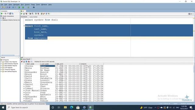 Oracle SQL dərsləri - 26. Single Row Functions in Oracle SQL | SYSDATE function смотреть онлайн