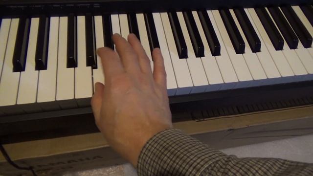Распаковка  легендарной Yamaha P-45 . Первые впечатления от цифрового пианино после синтезатора.