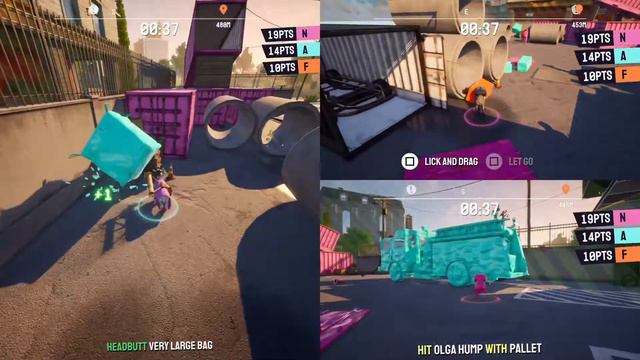Goat Simulator 3 multiplayer gameplay on Playstation 5. смотреть онлайн