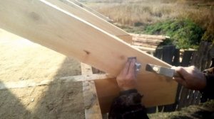 Баня. Двускатная крыша.