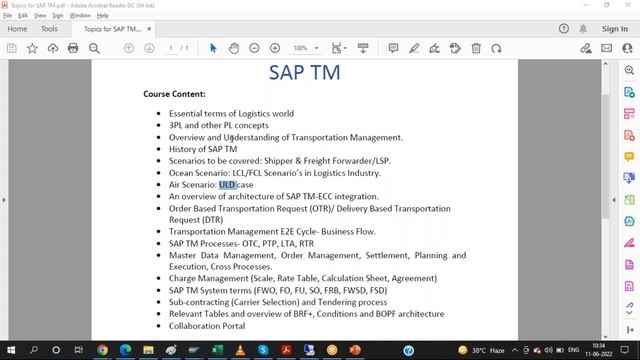 SAP TM on S4 HANA Free Demo | SAP TM Online Training | SAP Transportation Management смотреть онлайн