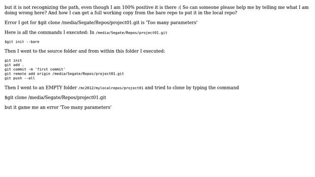 Unable to clone bare repository with Git смотреть онлайн