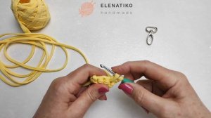 Как связать ремешок для сумки из трикотажной пряжи