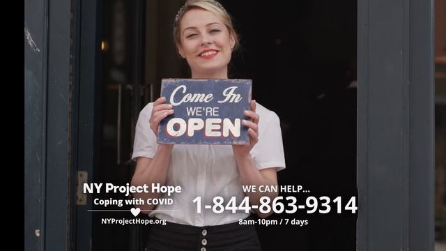NY Project Hope Emotional Support Campaign - English 15 Sec F3_V1 смотреть онлайн