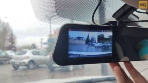 DIGMA FreeDrive 114 обзор. Недорогой двухканальный видеорегистратор зеркало