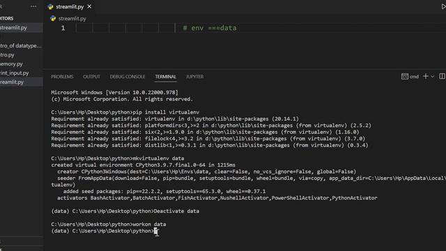Virtual environment python visual studio code | Easy to Create Virtual Environment(Hindi) смотреть онлайн