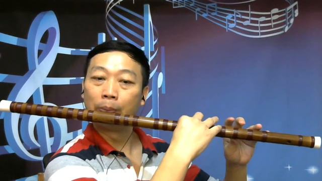 《Half pot yarn》Bass A Chinese bamboo flute dizi practice《半壶纱》低音大A调笛子练习 смотреть онлайн