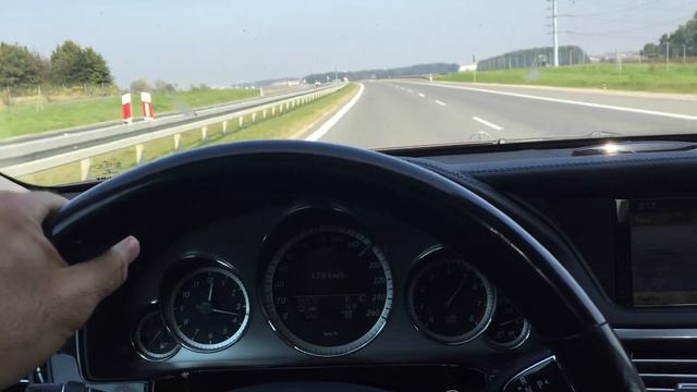 Speed & acceleration test on board by Mercedes E500 W212 with Autogas BRC Sequent Plug&Drive смотреть онлайн