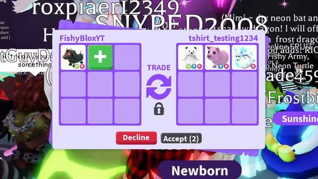 Trading First Ever NEON EVIL DOG in Adopt Me! смотреть онлайн