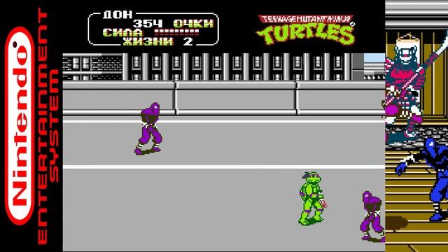 РЕЖИМ САМОСОХРАНЕНИЯ - АКТИВИРОВАН. ⇉Teenage Mutant Ninja Turtles II - The Arcade Game⇇ #2 (NES) смотреть онлайн