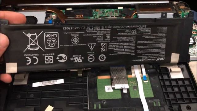 How to open Asus K501U (remove battery, hard drive, ram) смотреть онлайн