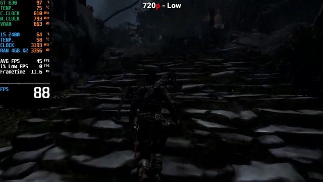 Tomb Raider 2013 | Nvidia Geforce GT 630 + i5 2400 | 900p, 720p, Low / Medium смотреть онлайн