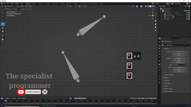Blender Tutorial : How to connect the separated bones in blender _ Blender tutorial смотреть онлайн