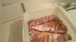 Грудинка холодного копчения Засолка грудинки и рёбрышек