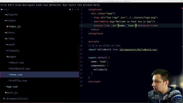 Laravel Vue SPA Issue Tracker part 17: vuejs permissions смотреть онлайн