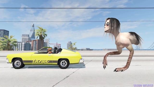 Escape From The Momo (Scary)#1 - Beamng Drive | TrainWorld смотреть онлайн