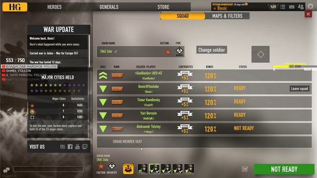 РОЗЫГРЫШ НА 750 ПОДПИСЧИКАХ 💙 Стрим в Heroes & Generals смотреть онлайн